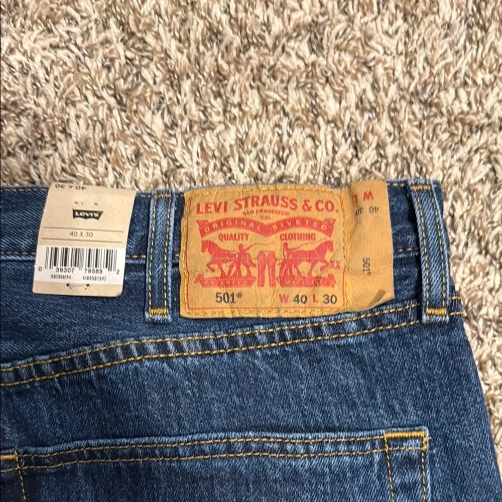 Levi's Blue Straight Jeans Classic Denim